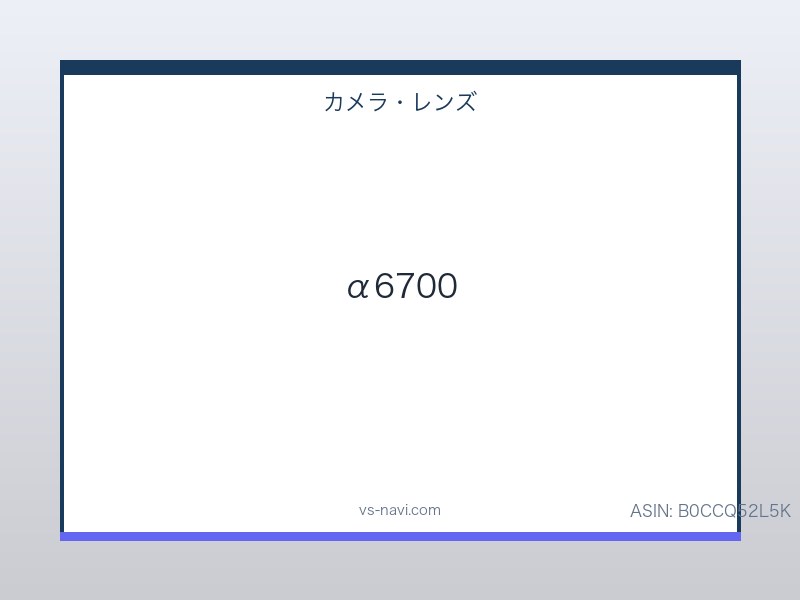 Sony α6700 ミラーレスカメラ APS-C 動物AF対応