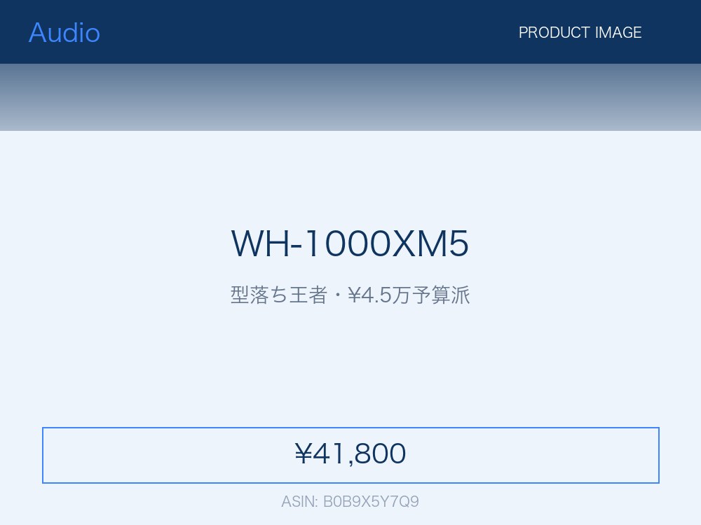 Sony WH-1000XM5 ワイヤレスノイズキャンセリングヘッドホン