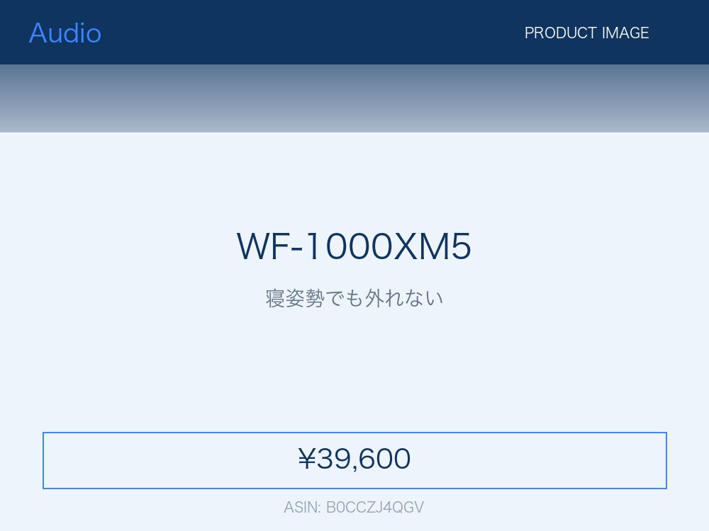 Sony WF-1000XM5 完全ワイヤレスノイズキャンセリングイヤホン