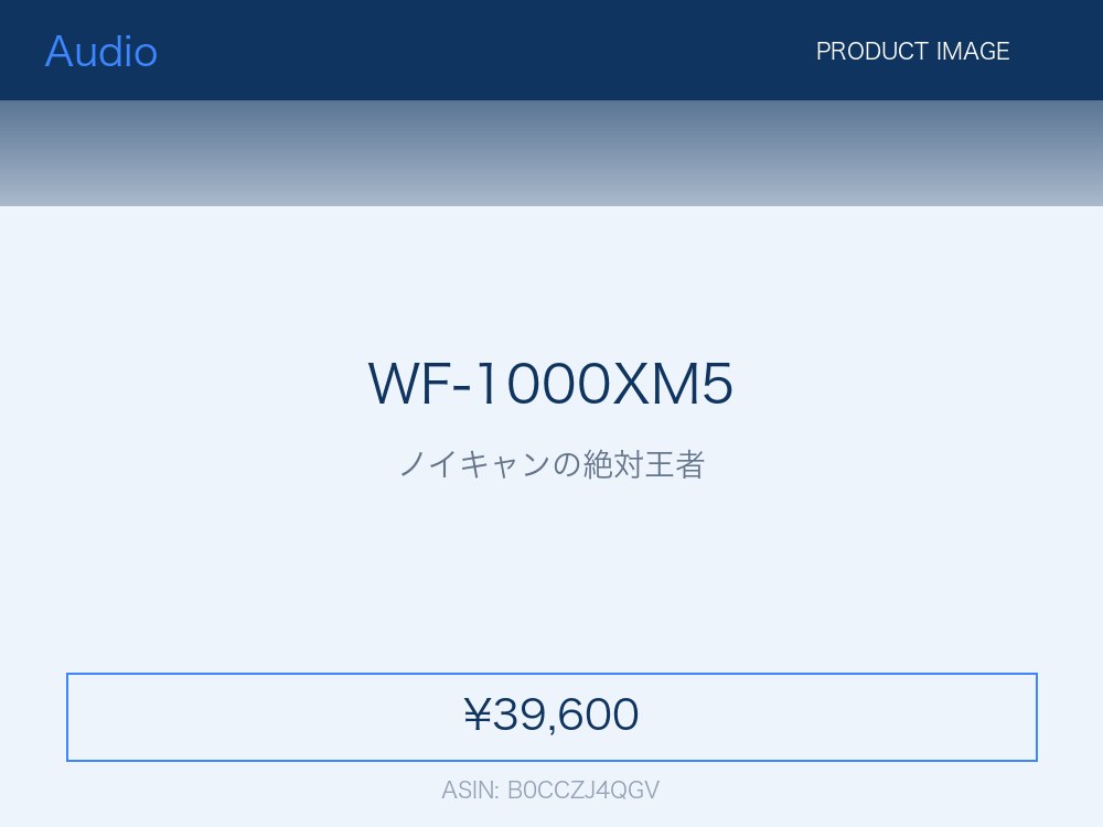 Sony WF-1000XM5 完全ワイヤレスノイズキャンセリングイヤホン